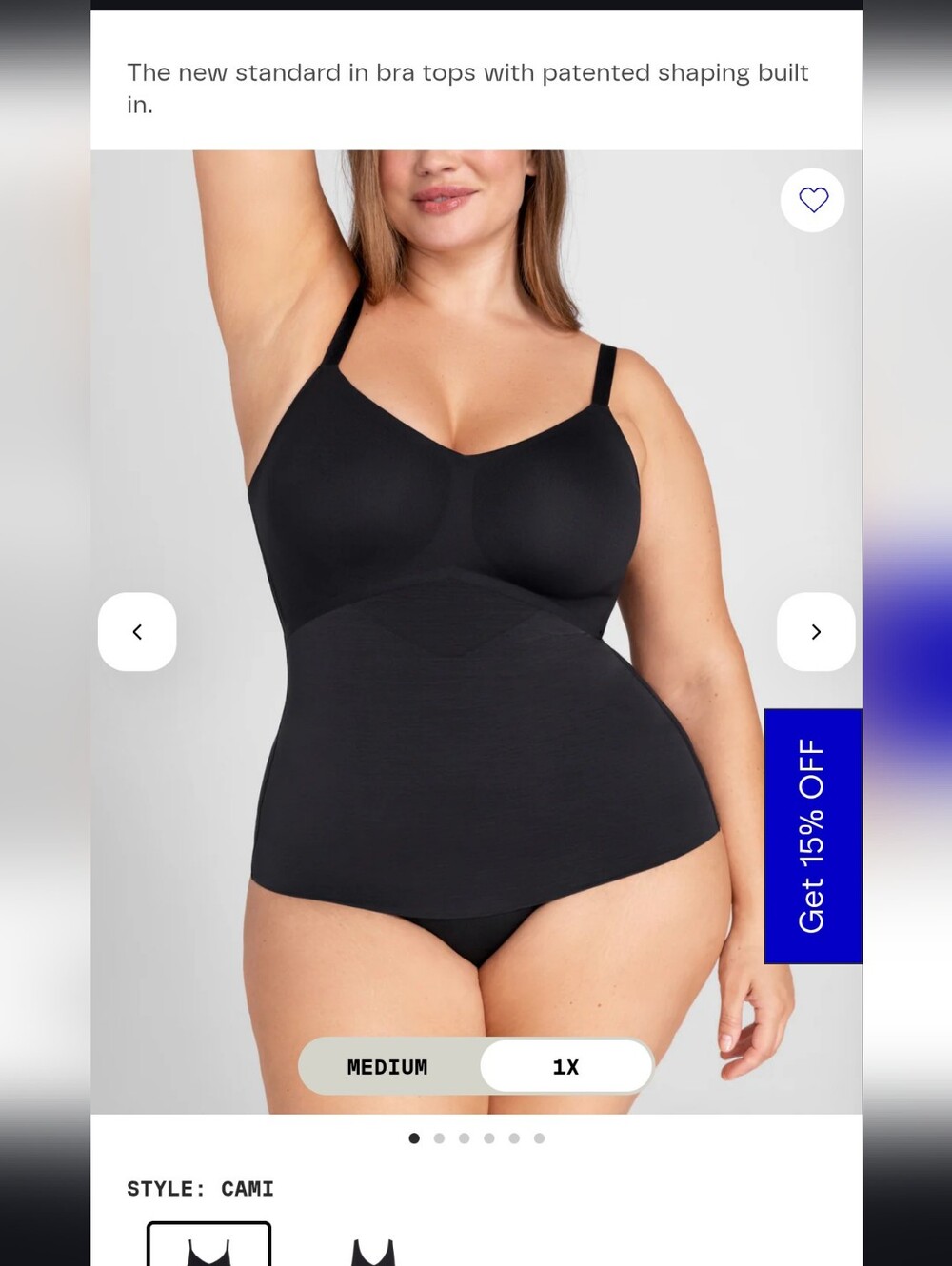 Seamless Shaping Cami White